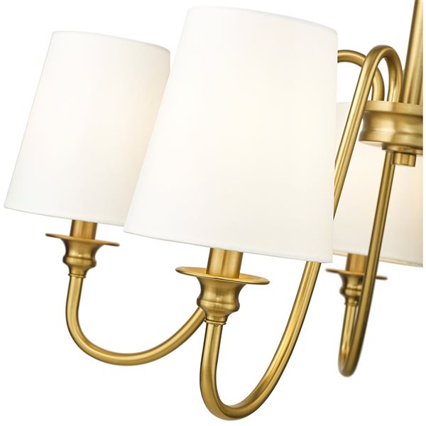 Z-Lite Gianna Modern Gold 5-Light Tiered Chandelier