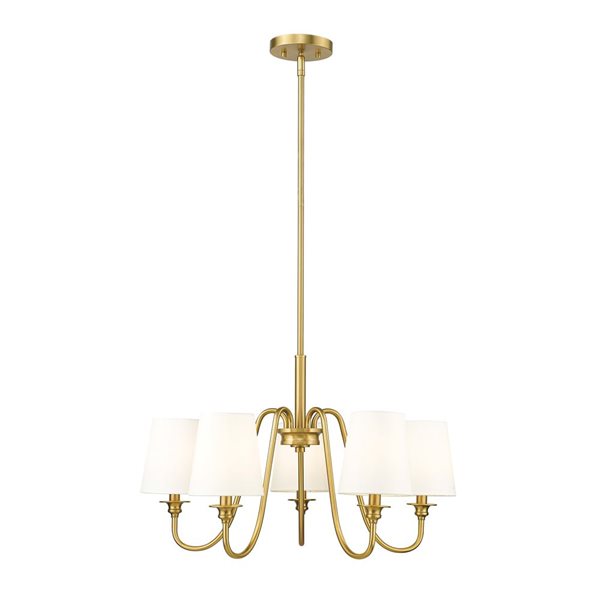 Z-Lite Gianna Modern Gold 5-Light Tiered Chandelier