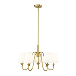 Z-Lite Gianna Modern Gold 5-Light Tiered Chandelier