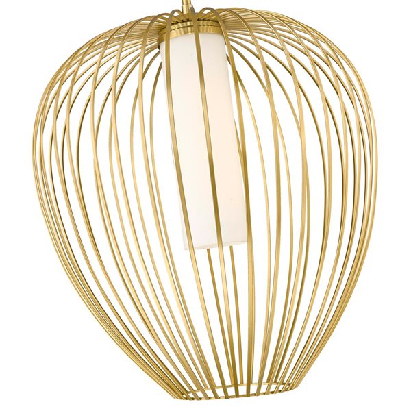 Z-Lite Savanti Modern Gold 1-Light Teardrop Pendant Light