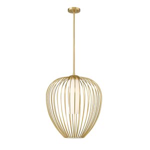 Z-Lite Savanti Modern Gold 1-Light Teardrop Pendant Light