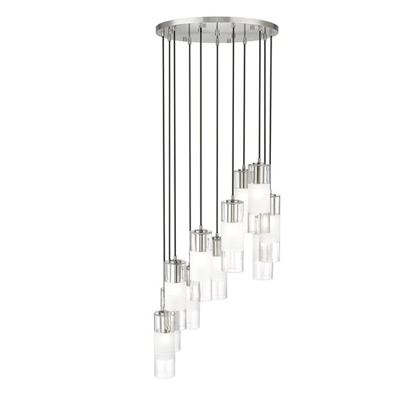 Z-Lite Alton Brushed Nickel 11-Light Draped  Chandelier