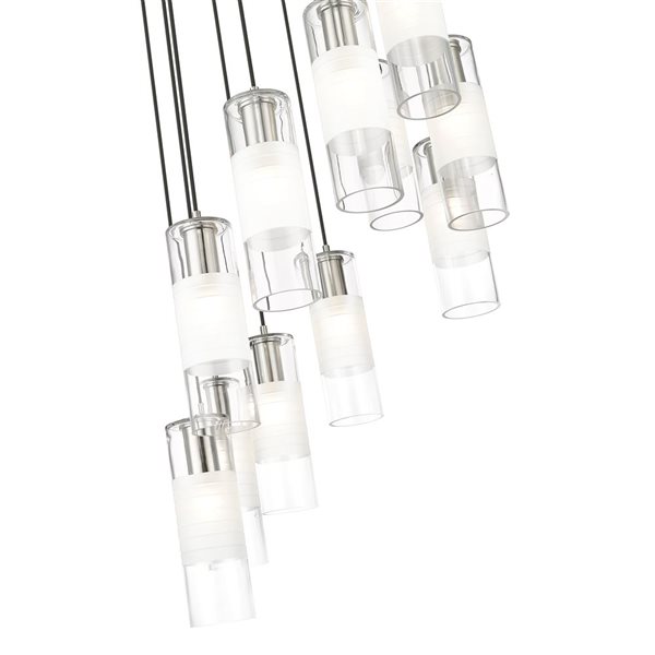 Z-Lite Alton Brushed Nickel 11-Light Draped  Chandelier