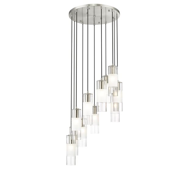 Z-Lite Alton Brushed Nickel 11-Light Draped  Chandelier