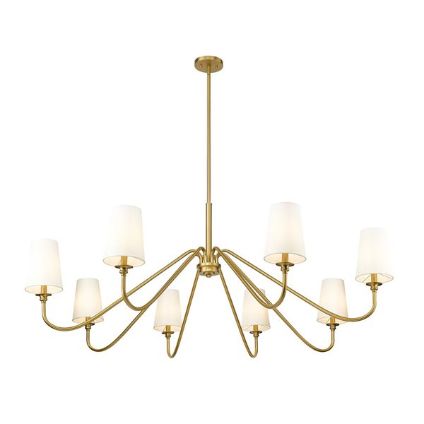 Z-Lite Gianna Modern Gold 8-Light Tiered Chandelier