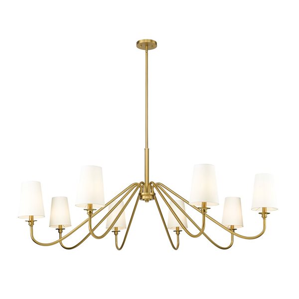 Z-Lite Gianna Modern Gold 8-Light Tiered Chandelier