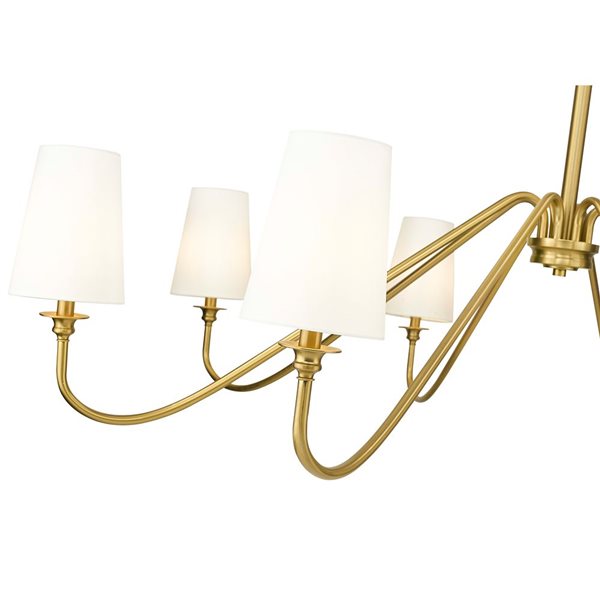 Z-Lite Gianna Modern Gold 8-Light Tiered Chandelier