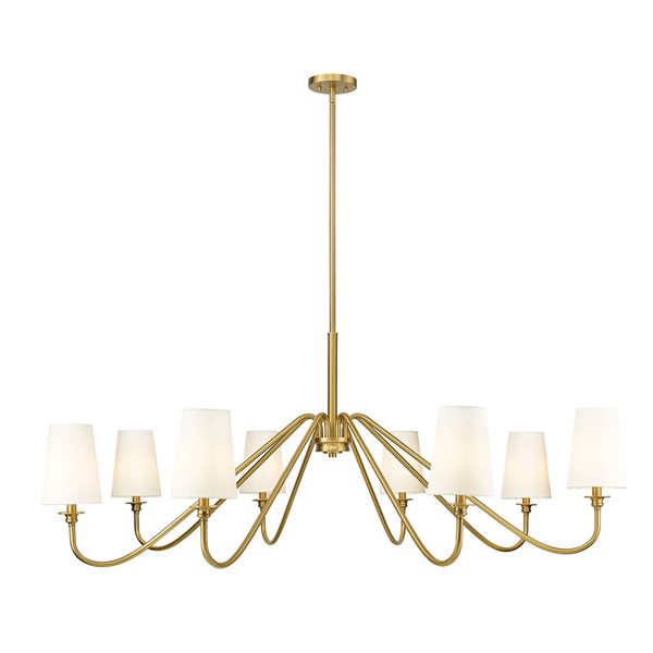 Z-Lite Gianna Modern Gold 8-Light Tiered Chandelier