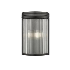 Z-Lite Carnaby 8-in Matte Black 2-Light Wall Sconce