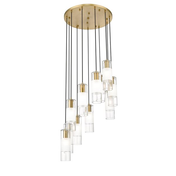 Z-Lite Alton Modern Gold 11-Light Draped  Chandelier