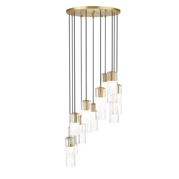 Z-Lite Alton Modern Gold 11-Light Draped  Chandelier