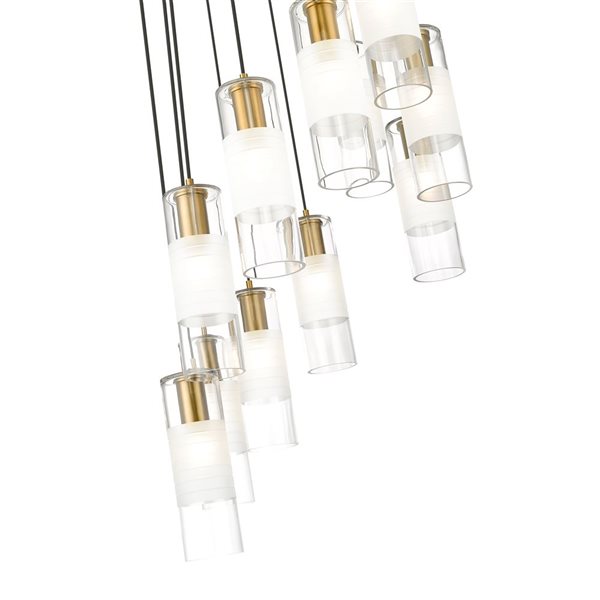 Z-Lite Alton Modern Gold 11-Light Draped  Chandelier