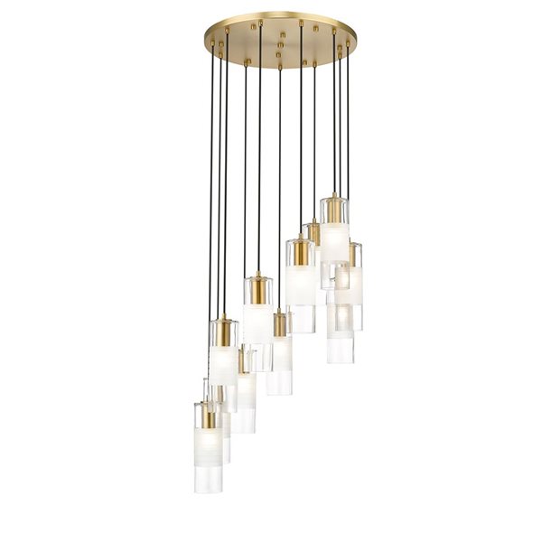 Z-Lite Alton Modern Gold 11-Light Draped  Chandelier