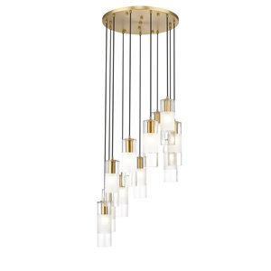 Z-Lite Alton Modern Gold 11-Light Draped  Chandelier