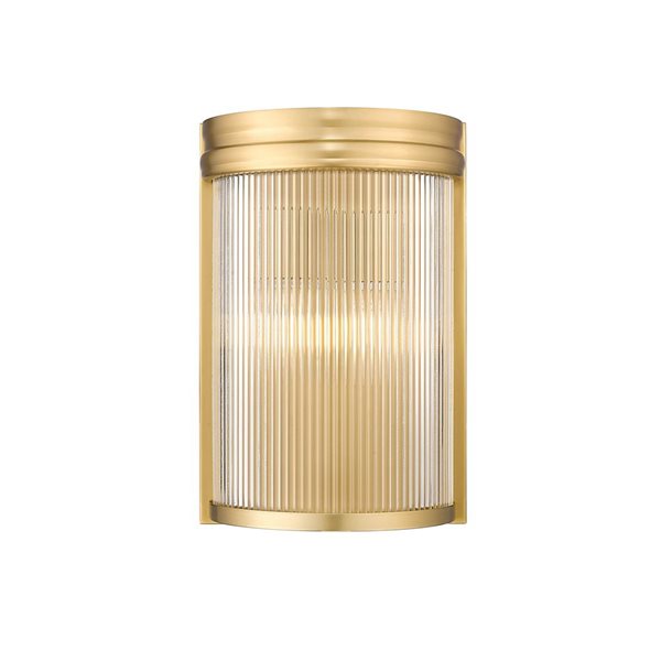 Z-Lite Carnaby 8-in Modern Gold 2-Light Wall Sconce