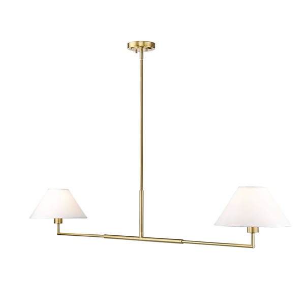 Z-Lite Leila Luxe Gold 2-Light Linear Chandelier