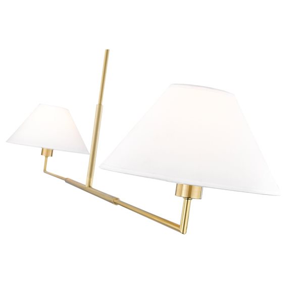 Z-Lite Leila Luxe Gold 2-Light Linear Chandelier