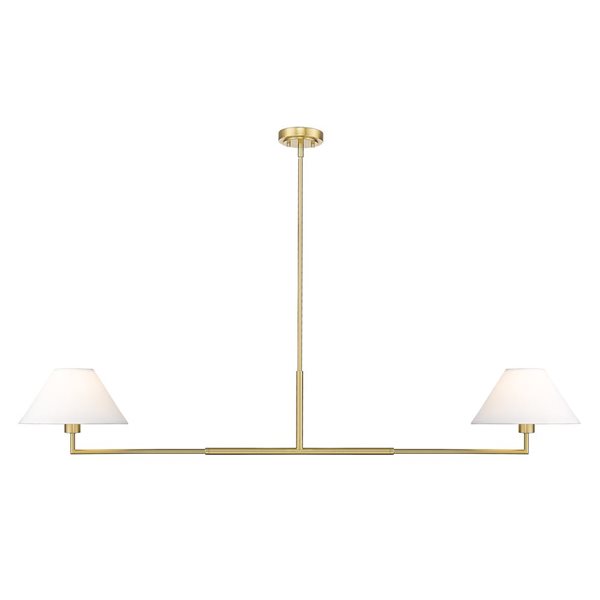 Z-Lite Leila Luxe Gold 2-Light Linear Chandelier