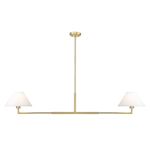 Z-Lite Leila Luxe Gold 2-Light Linear Chandelier