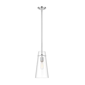 Z-Lite Kira Chrome 1-Light Cylinder Pendant Light