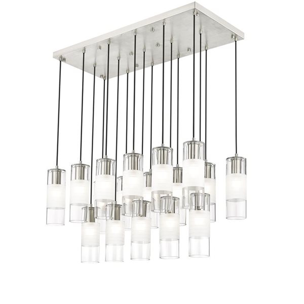 Z-Lite Alton Brushed Nickel 17-Light Linear Chandelier