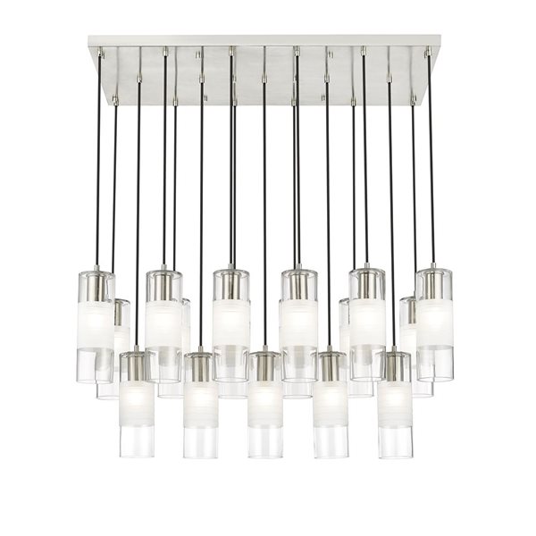 Z-Lite Alton Brushed Nickel 17-Light Linear Chandelier