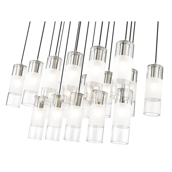 Z-Lite Alton Brushed Nickel 17-Light Linear Chandelier