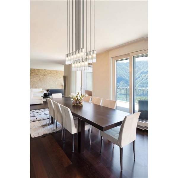 Z-Lite Alton Brushed Nickel 17-Light Linear Chandelier