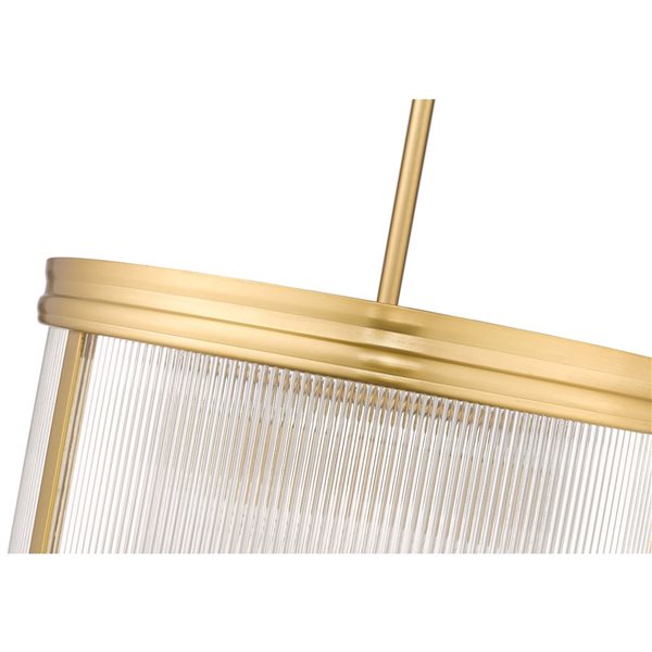 Z-Lite Carnaby Modern Gold 5-Light Drum Shape Light