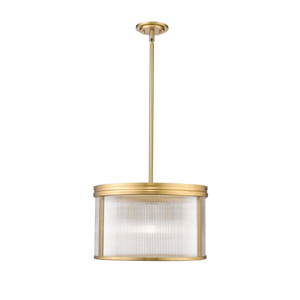 Z-Lite Carnaby Modern Gold 5-Light Drum Shape Light