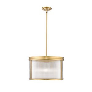 Z-Lite Carnaby Modern Gold 5-Light Drum Shape Light