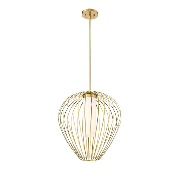 Z-Lite Savanti Modern Gold 1-Light Teardrop Pendant Light