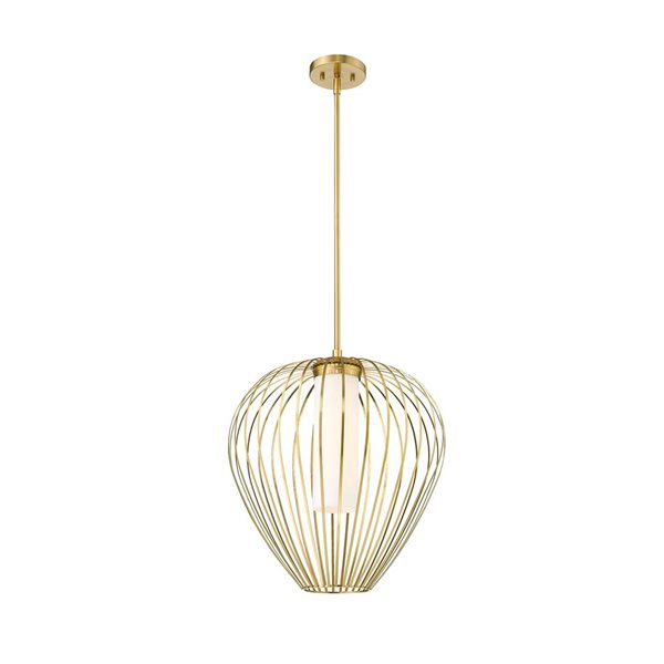 Z-Lite Savanti Modern Gold 1-Light Teardrop Pendant Light