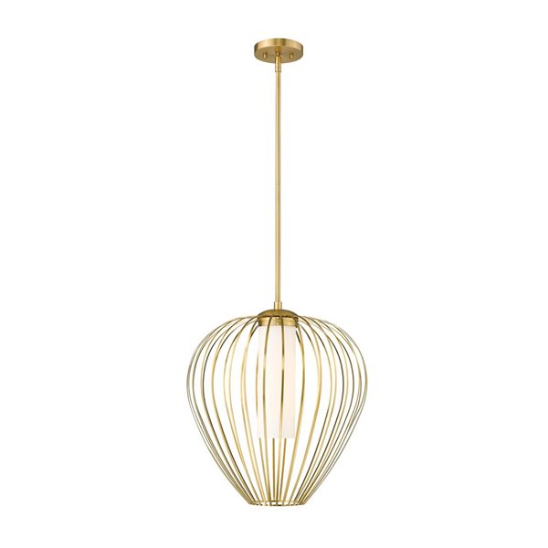 Z-Lite Savanti Modern Gold 1-Light Teardrop Pendant Light