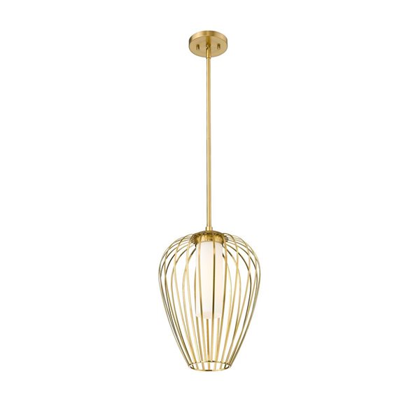 Z-Lite Savanti Modern Gold 1-Light Teardrop Pendant Light