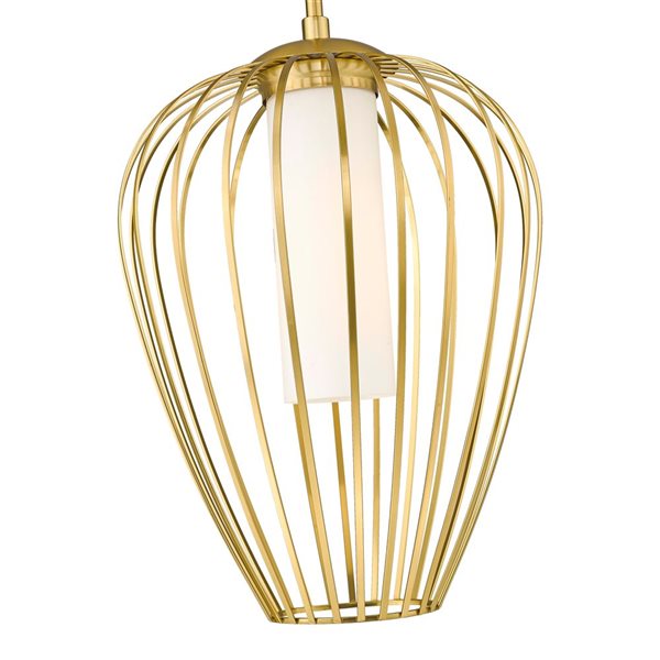 Z-Lite Savanti Modern Gold 1-Light Teardrop Pendant Light