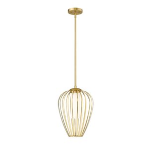 Z-Lite Savanti Modern Gold 1-Light Teardrop Pendant Light