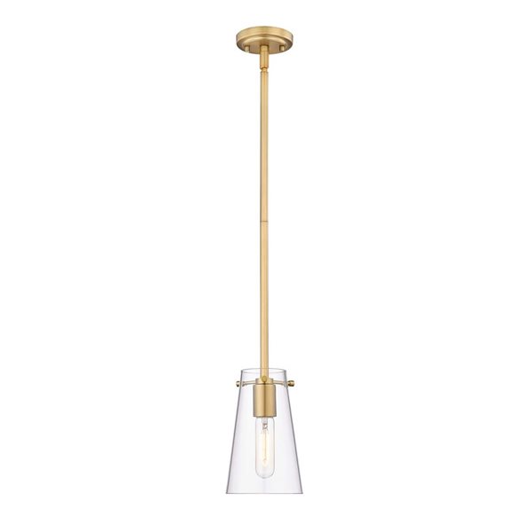 Z-Lite Kira Modern Gold 1-Light Cylinder Pendant Light