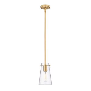 Z-Lite Kira Modern Gold 1-Light Cylinder Pendant Light