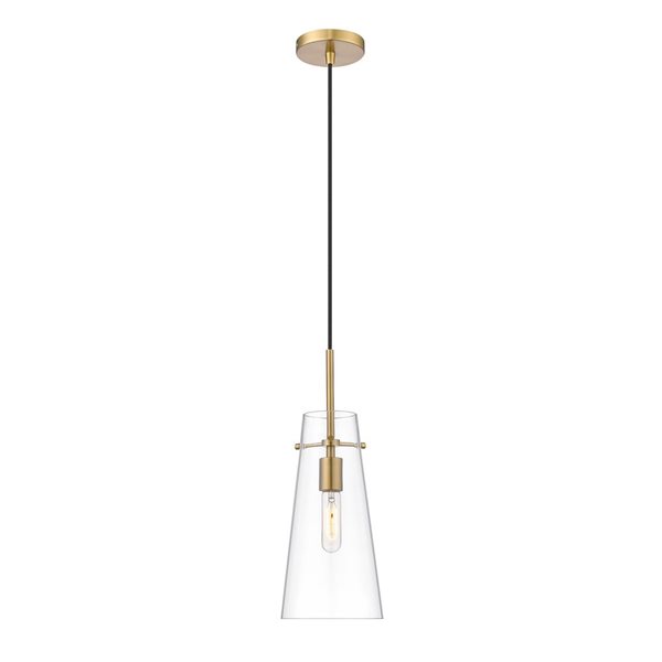 Z-Lite Kira Modern Gold 1-Light Cylinder Pendant Light