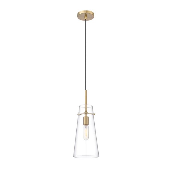 Z-Lite Kira Modern Gold 1-Light Cylinder Pendant Light