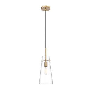 Z-Lite Kira Modern Gold 1-Light Cylinder Pendant Light