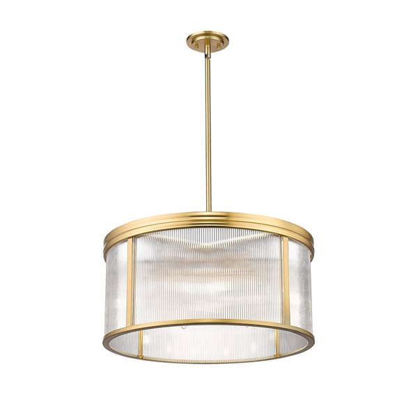 Z-Lite Carnaby Modern Gold 6-Light Shaded Chandelier