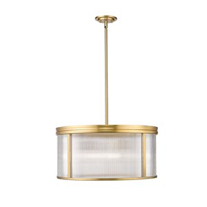 Z-Lite Carnaby Modern Gold 6-Light Shaded Chandelier