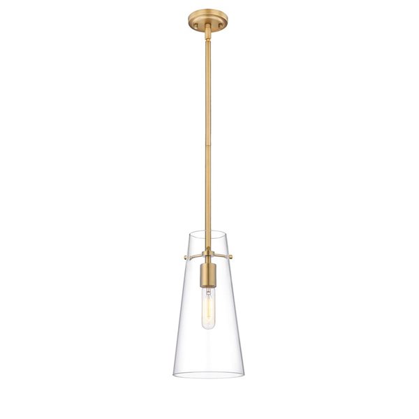 Z-Lite Kira Modern Gold 1-Light Cylinder Pendant Light