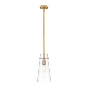 Z-Lite Kira Modern Gold 1-Light Cylinder Pendant Light