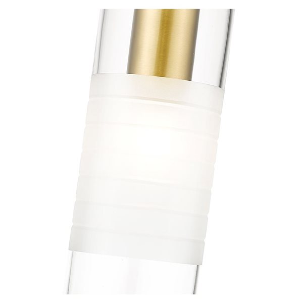 Z-Lite Alton Modern Gold 1-Light Cylinder Pendant Light