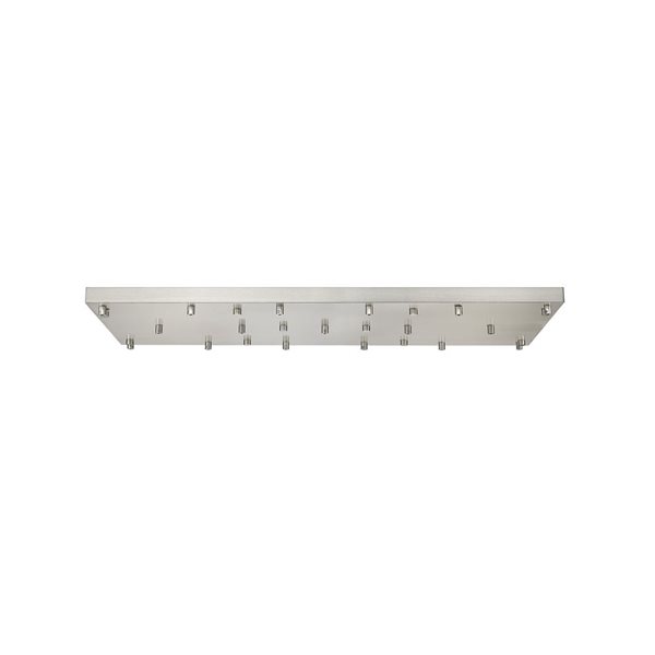 Z-Lite Multi Point Canopy 42-in Brushed Nickel 17-Light Ceiling Plate