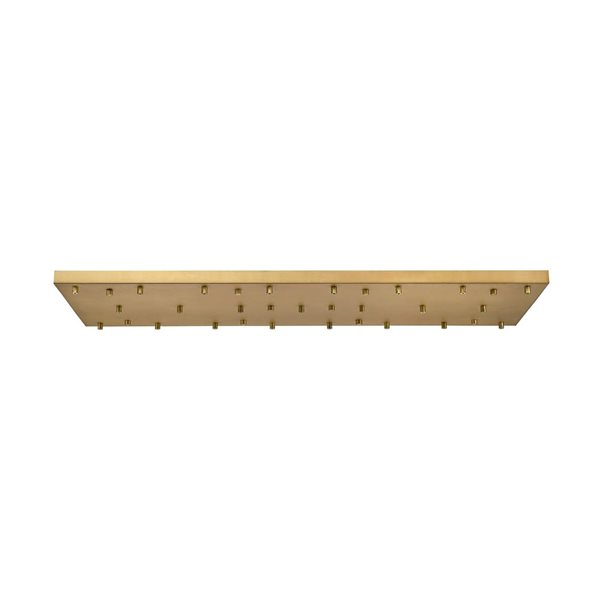 Z-Lite Multi Point Canopy 54-in Rubbed Brass 23-Light Ceiling Plate