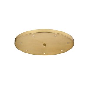 Z-Lite Multi Point Canopy 18-in Modern Gold 7-Light Ceiling Plate